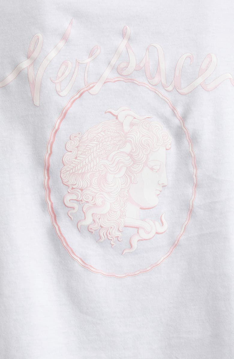Versace Medusa Cameo Embroidered T-Shirt, Alternate, color, 