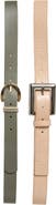 Steve Madden 2-for-1 Assorted Faux Leather Belts