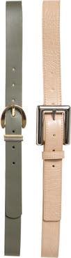 Steve Madden 2-for-1 Assorted Faux Leather Belts