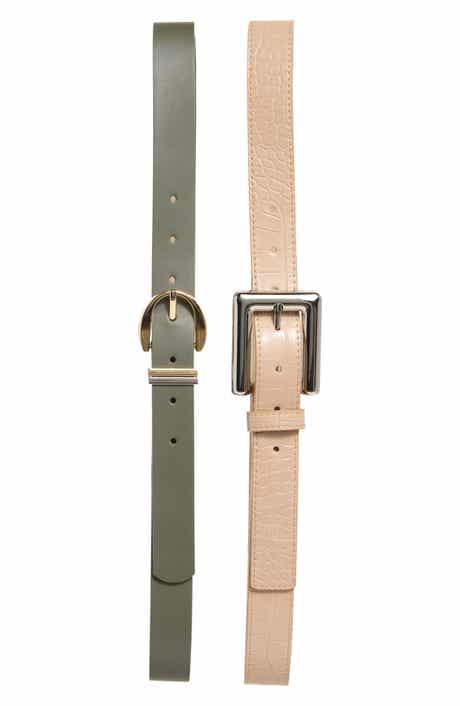 Steve Madden 2-for-1 Assorted Faux Leather Belts