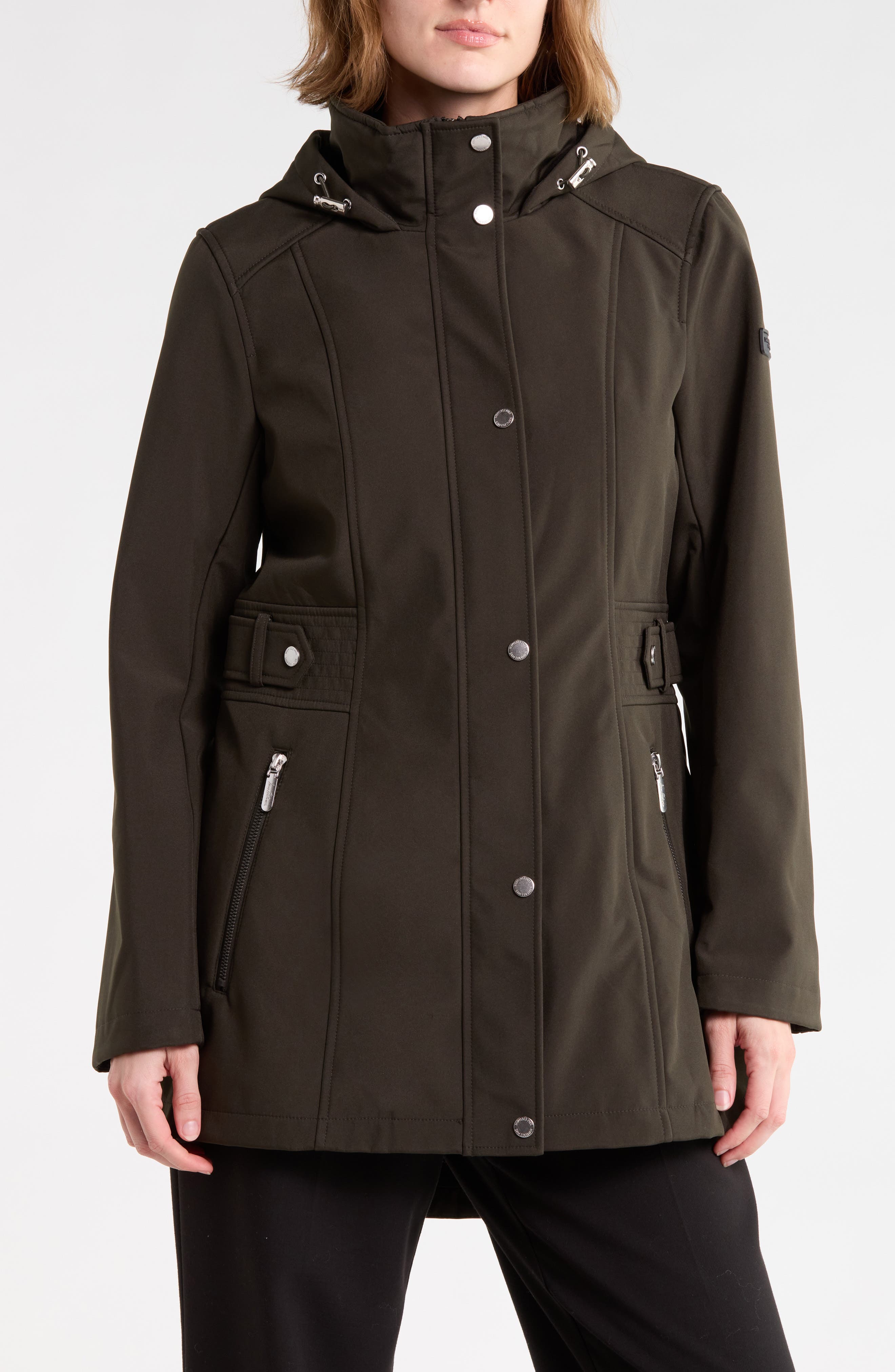 Sam Edelman Hooded High-Low Softshell Anorak (Women) | Nordstromrack