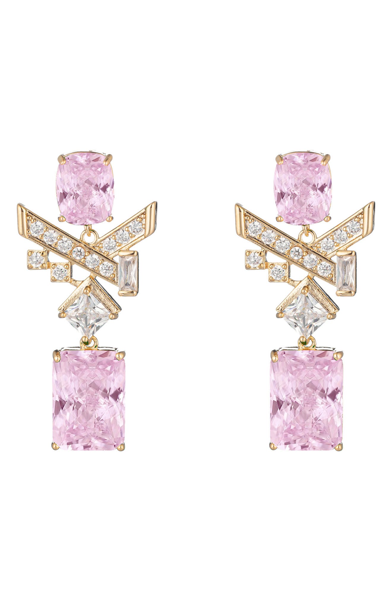EYE CANDY LOS ANGELES Zola Cubic Zirconia Drop Earrings