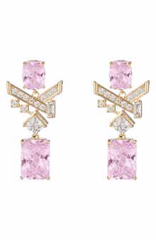 EYE CANDY LOS ANGELES Zola Cubic Zirconia Drop Earrings