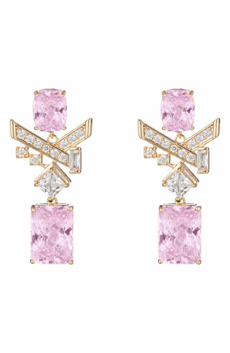 EYE CANDY LOS ANGELES Zola Cubic Zirconia Drop Earrings