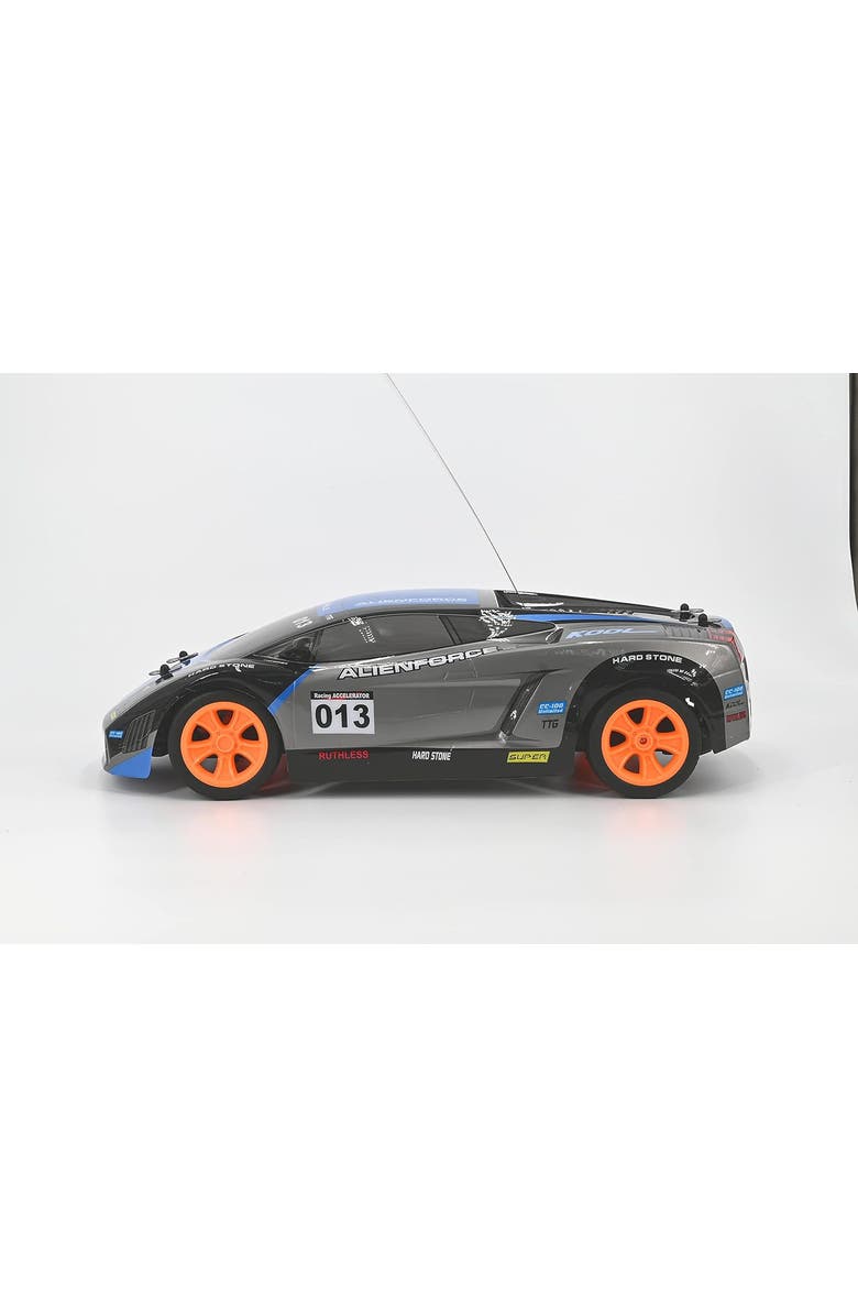 Rev-Volt Racing Car RC, Blue Design, Alternate, color, Multicolored