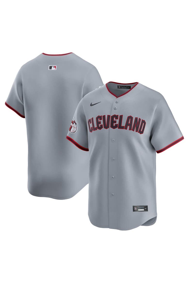 Men's Nike Gray Cleveland Guardians Road Limited Jersey, Main, color, Gray