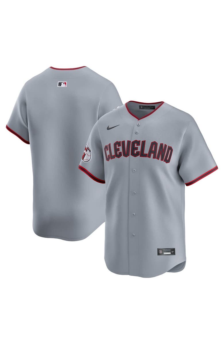 Nike Men's Nike Gray Cleveland Guardians Road Limited Jersey, Main, color, Gray