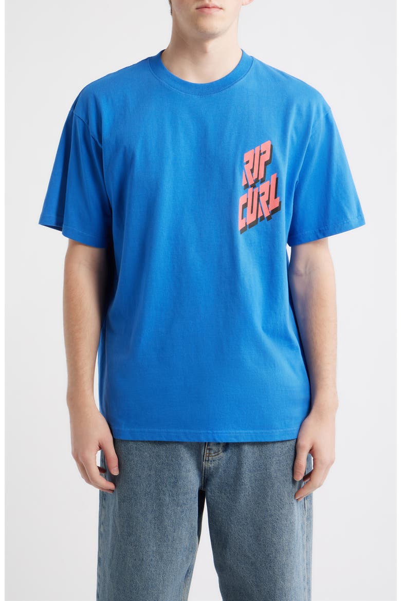 Liquid Trips Slant Graphic T-Shirt, Main, color, ROYAL BLUE