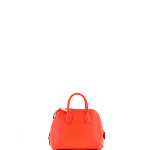 Pre-owned Hermes Hermes Bolide 1923 Bag Chevre Mysore Mini In Orange