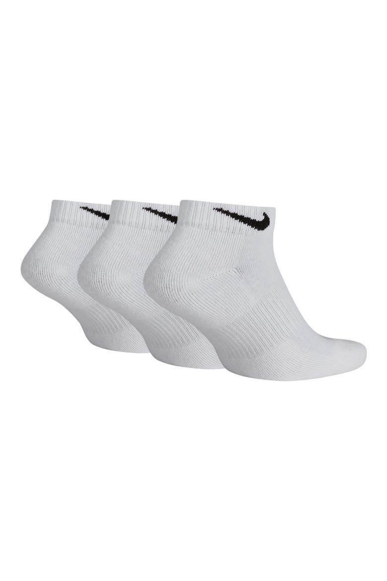 Dry 3-Pack Everyday Plus Cushion Low Training Socks, Alternate, color, WHITE/ BLACK