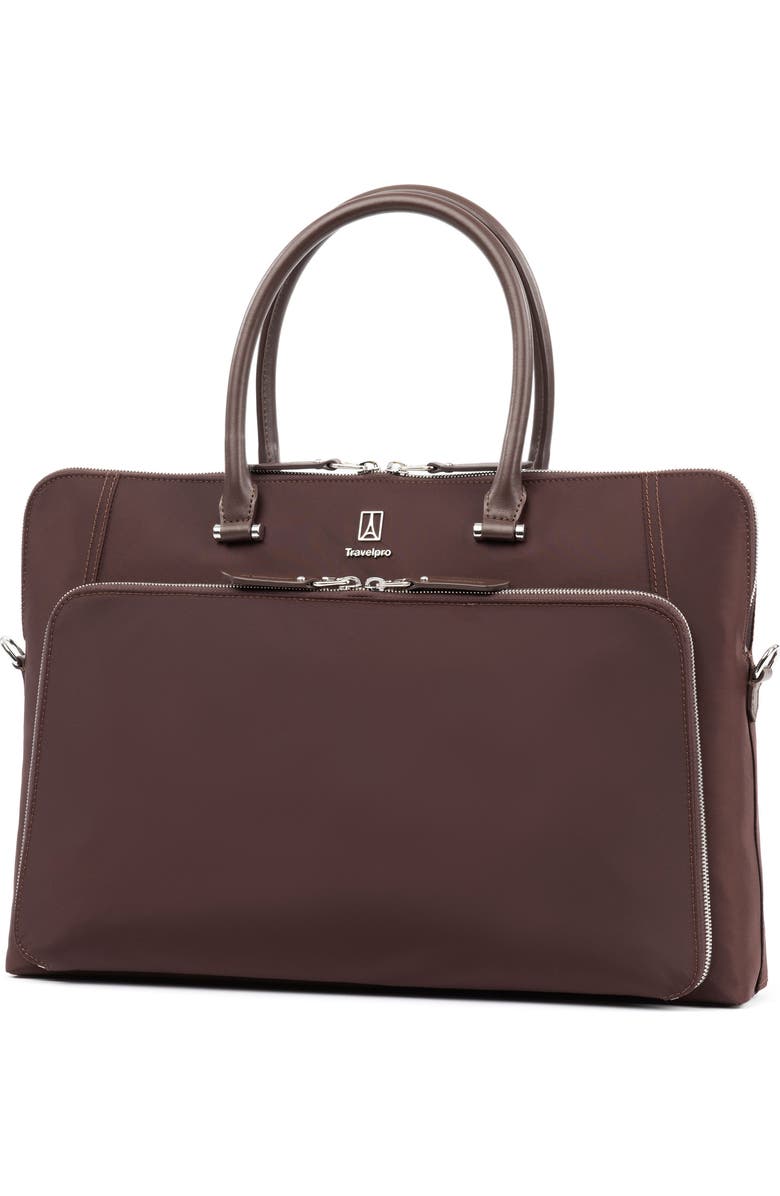 TRAVELPRO Platinum Elite Women's Travel Briefcase, Fits up to 14 Inch Laptop, Main, color, Rich Espresso