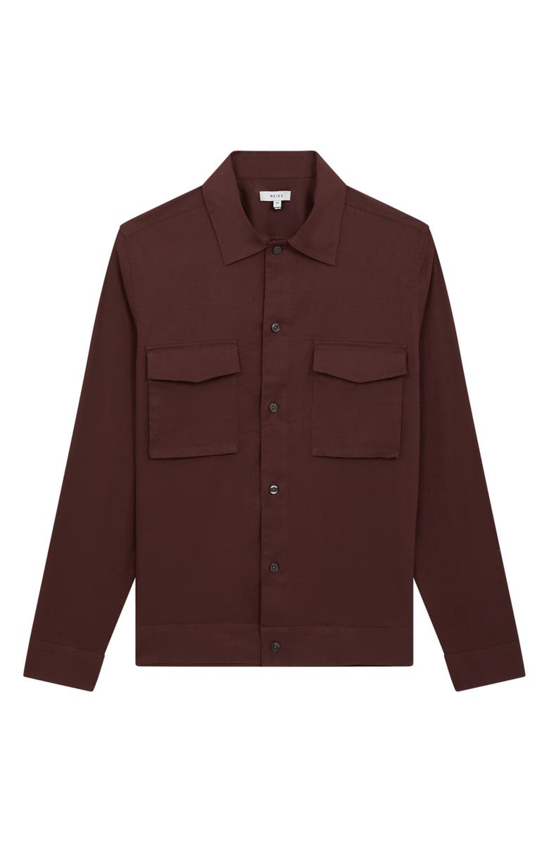 Reiss Kimchi Linen Blend Jacket, Alternate, color,