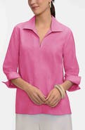 Foxcroft Agnes Linen Blend Top