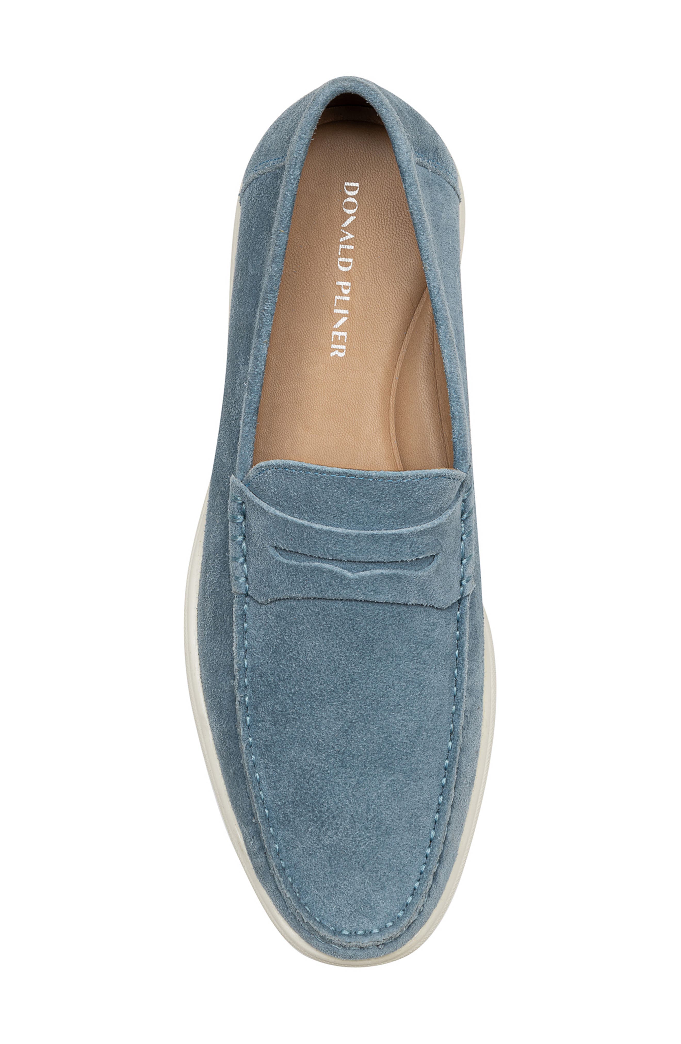 Clive Penny Loafer, Alternate, color, DENIM