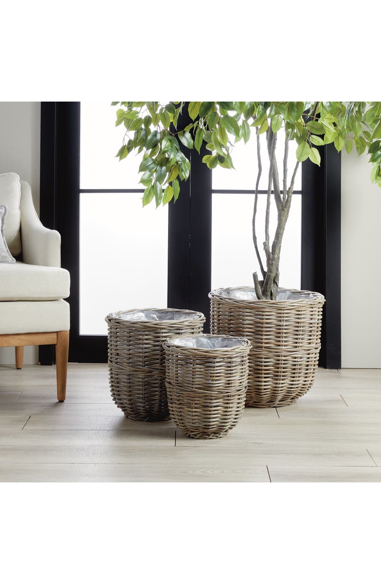 Napa Home & Garden Arlette Basket Planters Set of 3, Alternate, color, Brown