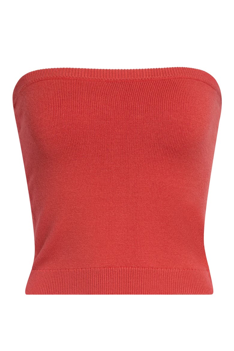Noah Strapless Top, Alternate, color, APPLE