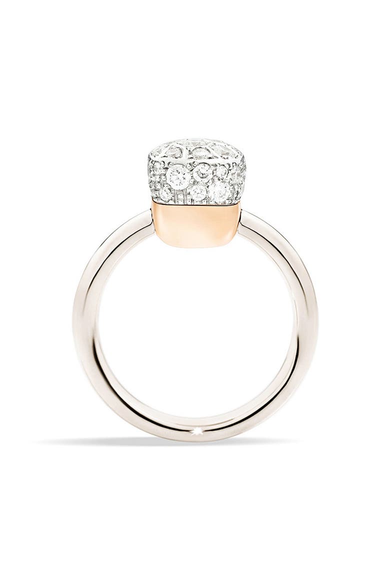 Nudo Petit Diamond Ring, Alternate, color, WHITE GOLD / ROSE GOLD
