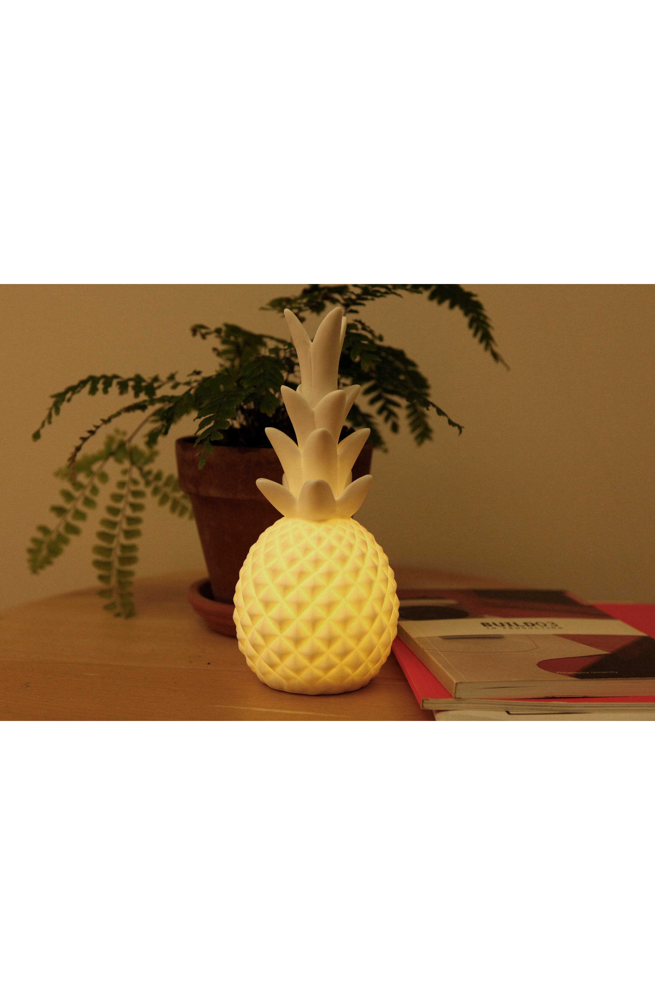 Kikkerland Design Pineapple LED Porcelain Lamp | Nordstromrack
