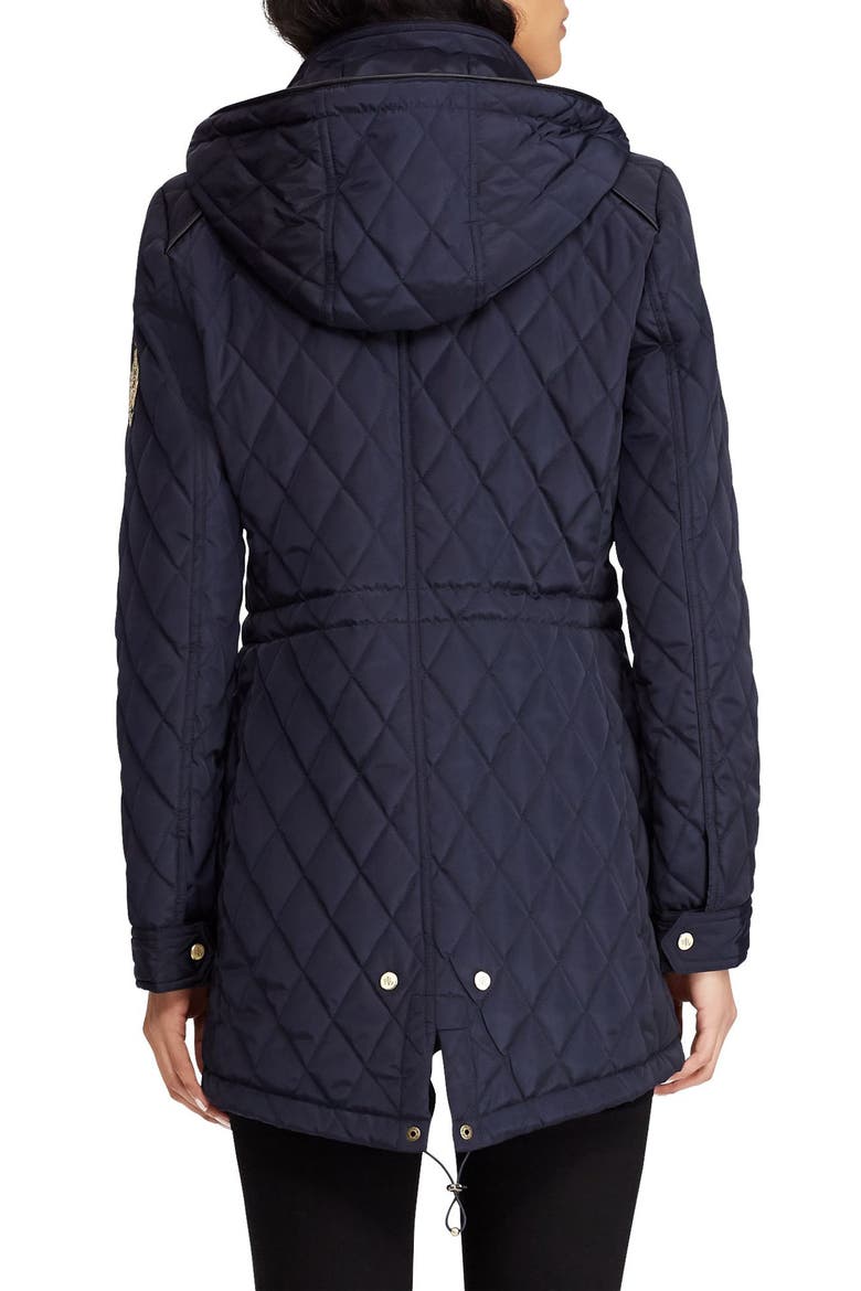 Quilted Coat, Alternate, color, DARK NAVY