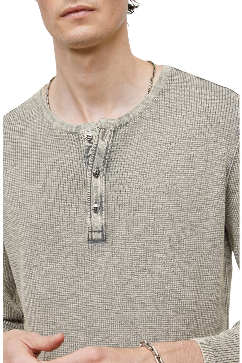 Memphis Waffle Long Sleeve Henley, Alternate, color, GREY HTHR