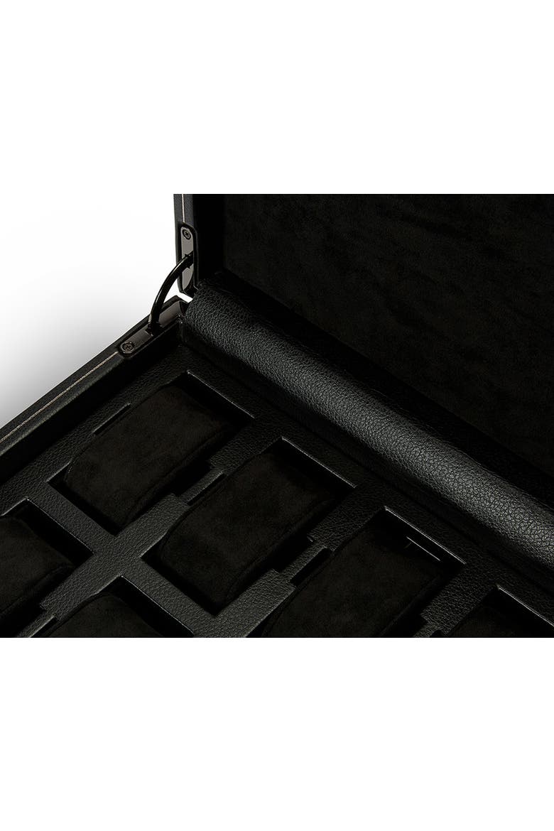 British Racing 8 Piece Watch Box, Alternate, color, Black