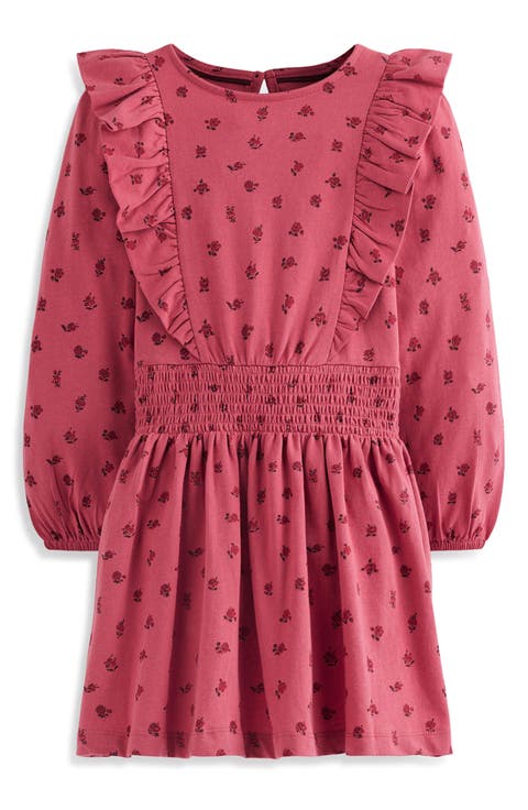Kids' Shirred Waist Jersey Dress