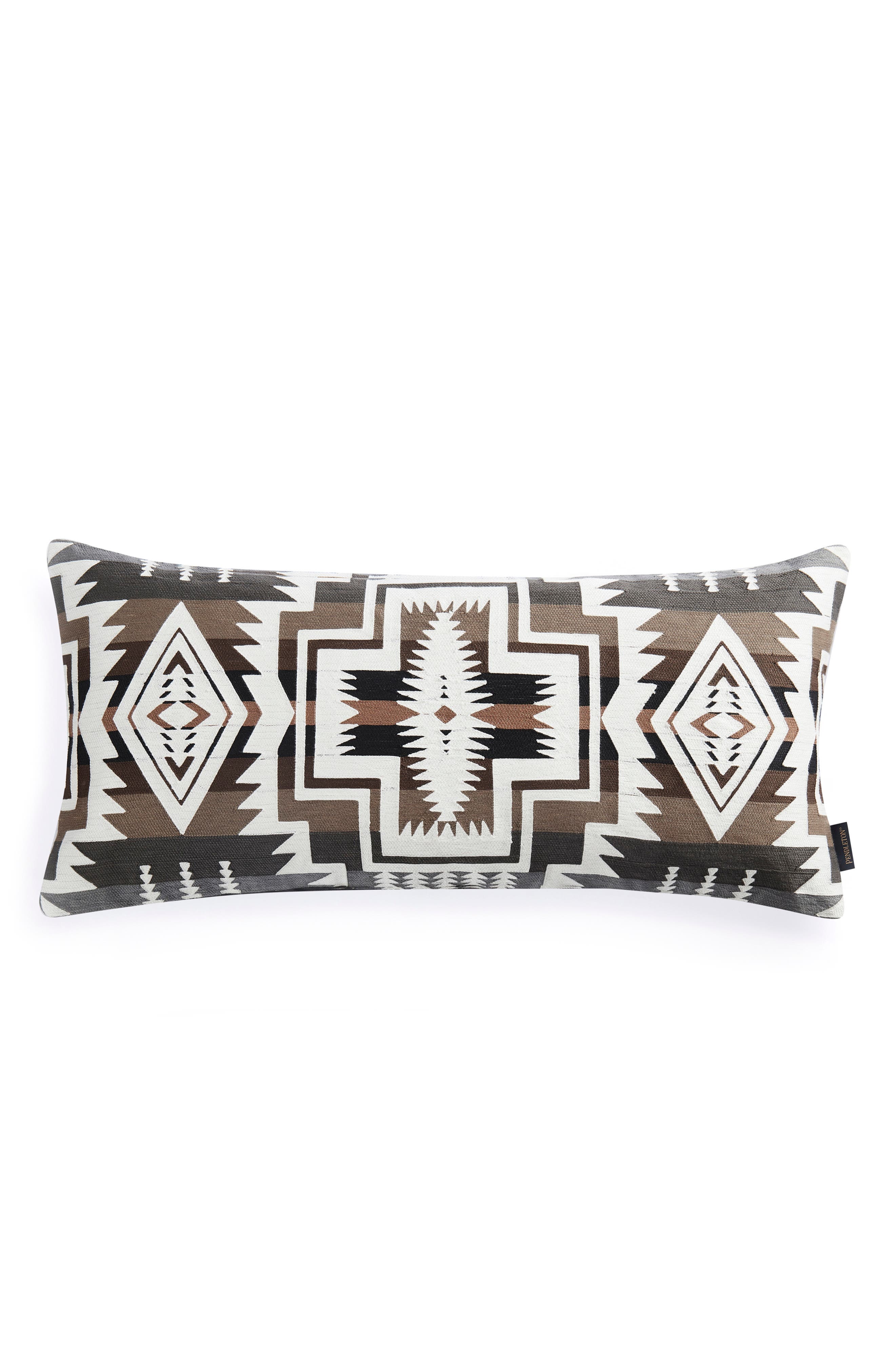 Harding Star Embroidered Lumbar Pillow