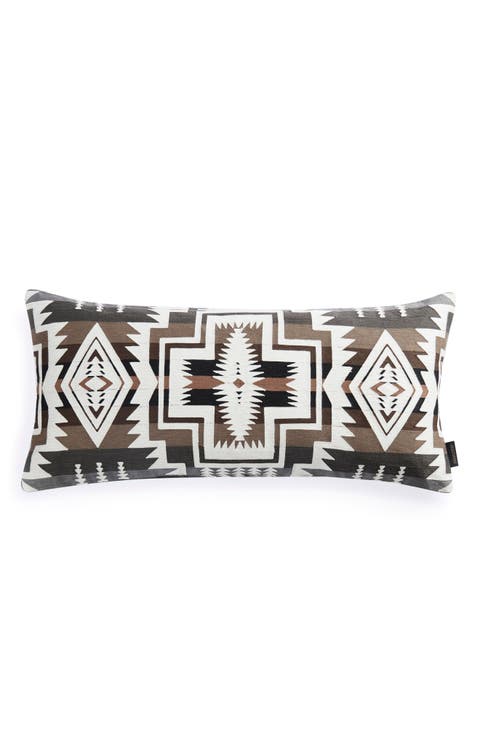 Harding Star Embroidered Lumbar Pillow