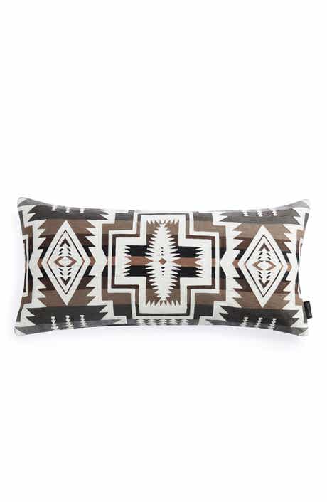 Harding Star Embroidered Lumbar Pillow