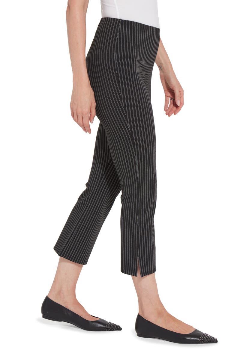 Lysse ́ Kick Flare Grid Print Crop Leggings, Alternate, color, Suit Me Pinstripe