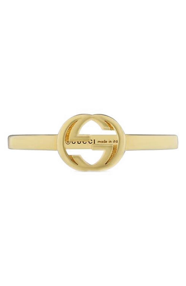 Gucci Interlocking-G Ring, Alternate, color, 18Ky