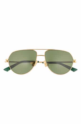 Bottega Veneta 57mm Aviator Sunglasses