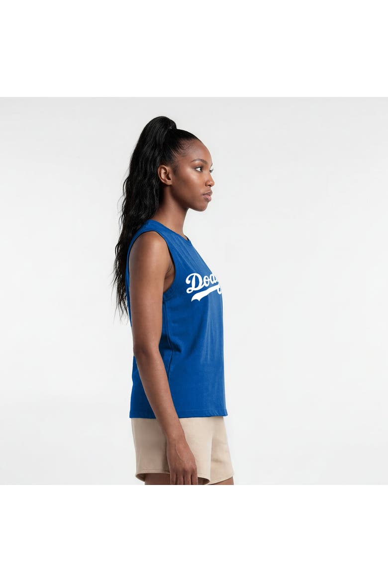 Women's Champion  Royal Los Angeles Dodgers Muscle Tank Top, Alternate, color, Royal