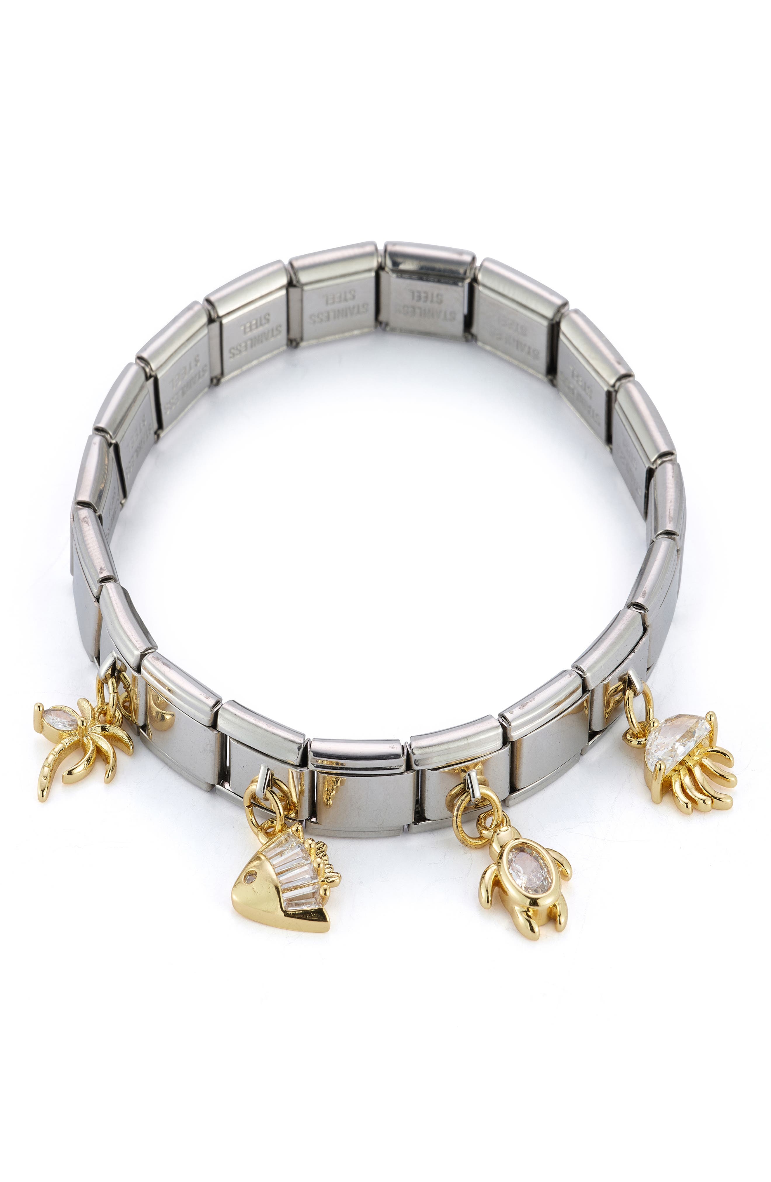 Cubic Zirconia Charm Bracelet