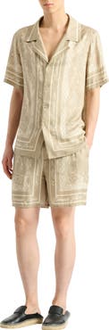 Balmain Printed Foulard pyjama shorts