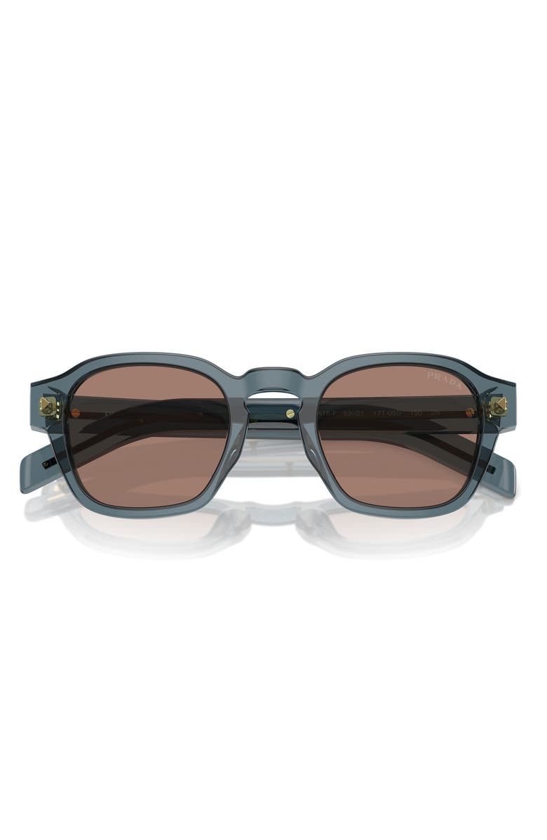 Prada 53mm Phantos Sunglasses, Alternate, color, Grey