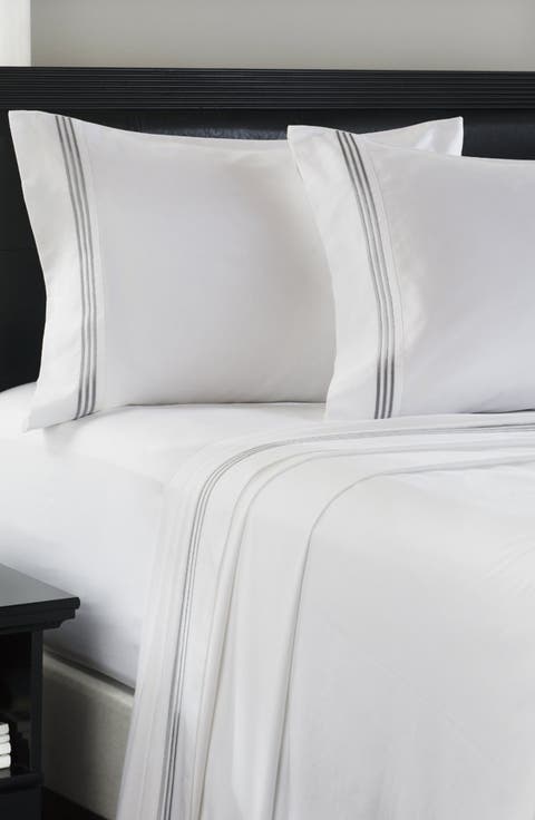 Embroidered Line 3-Piece Sheet Set