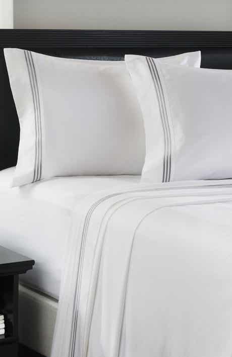 Luxury Home Embroidered Line 3-Piece Sheet Set