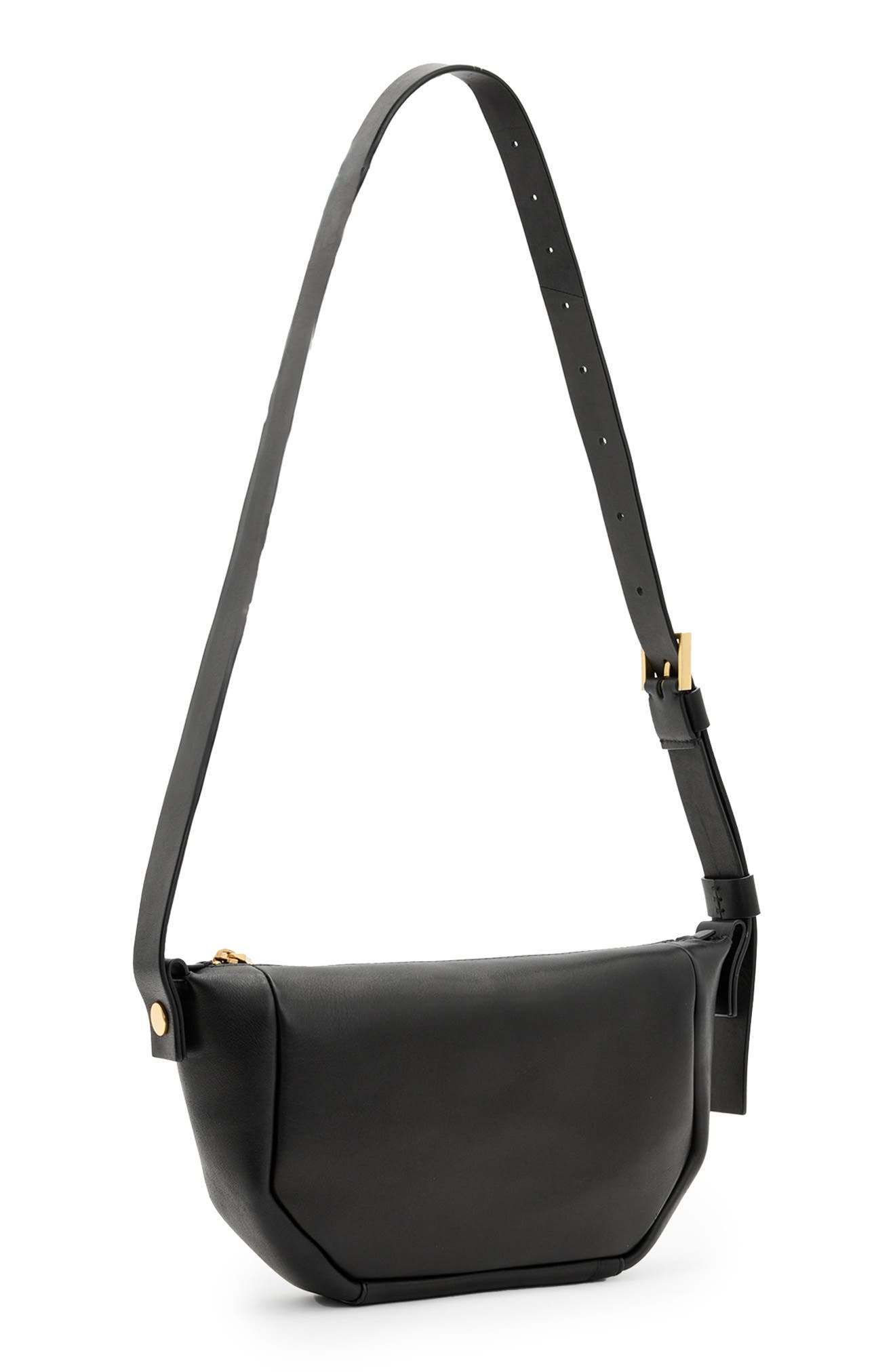 AllSaints Madea Leather Crossbody, Alternate, color, 