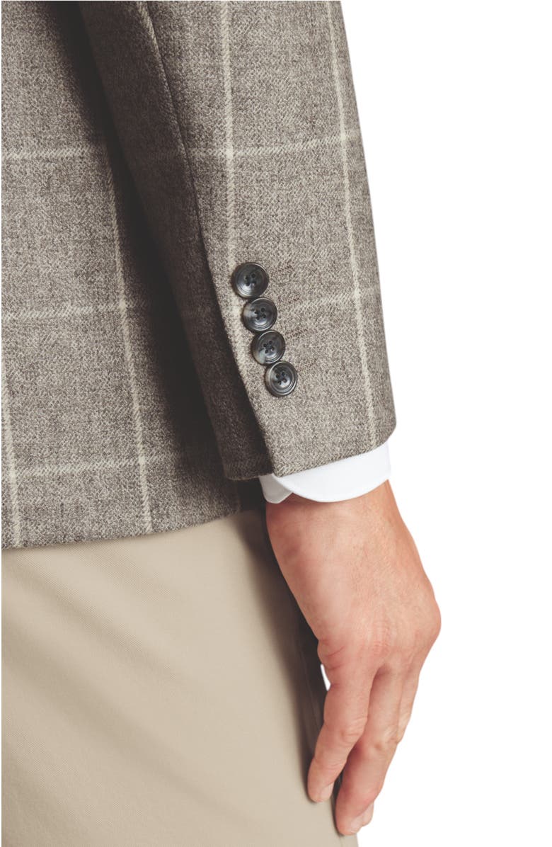 Charles Tyrwhitt Wool Texture Twill Jacket, Alternate, color, Limestone