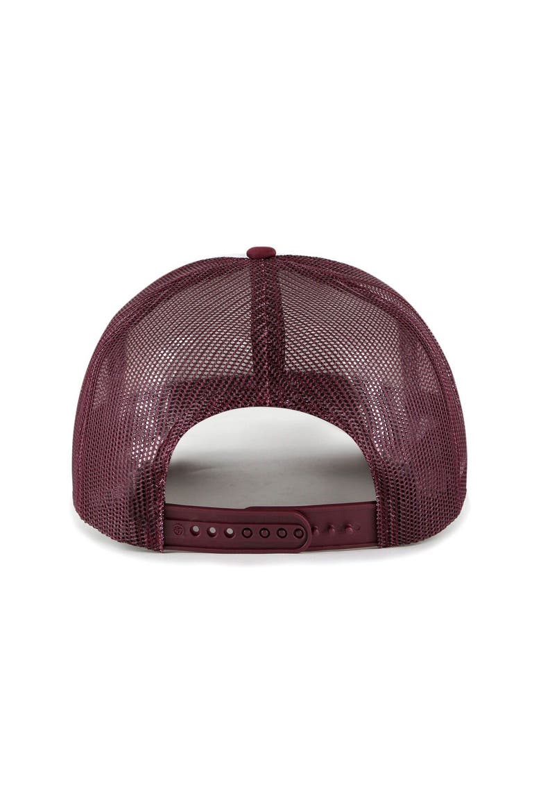 Men's '47 White/Maroon Texas A&M Aggies Article Foam Front Trucker Hat, Alternate, color, White