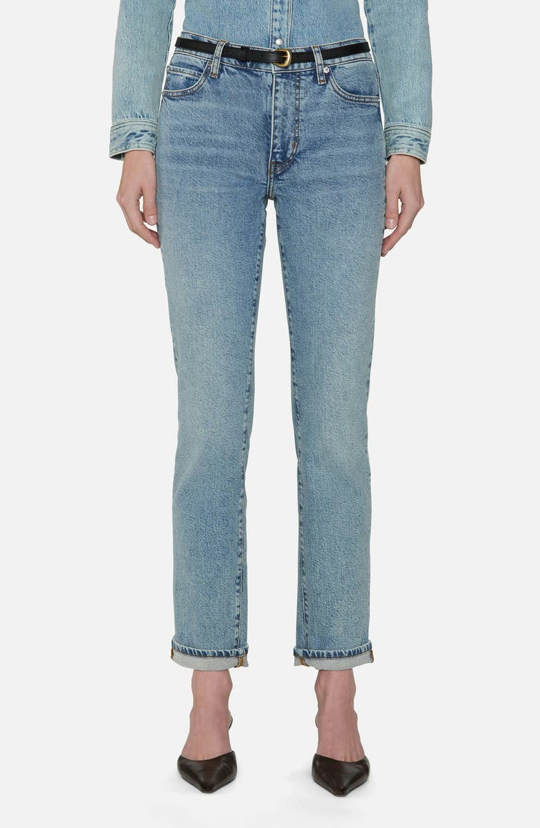 FRAME The Borrowed Mid Rise Boyfriend Jeans, Main, color, Ricochet