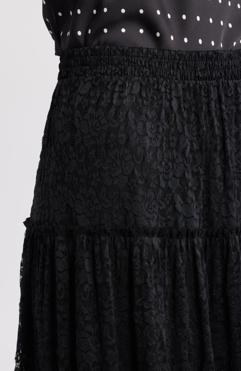 BP. Lace Maxi Skirt, Alternate, color, Black