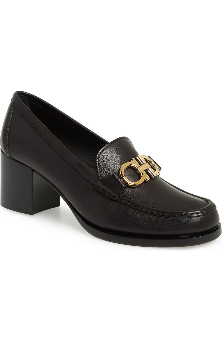 FERRAGAMO Salvatore Ferragamo Rolo Block Heel Bit Loafer, Main, color,