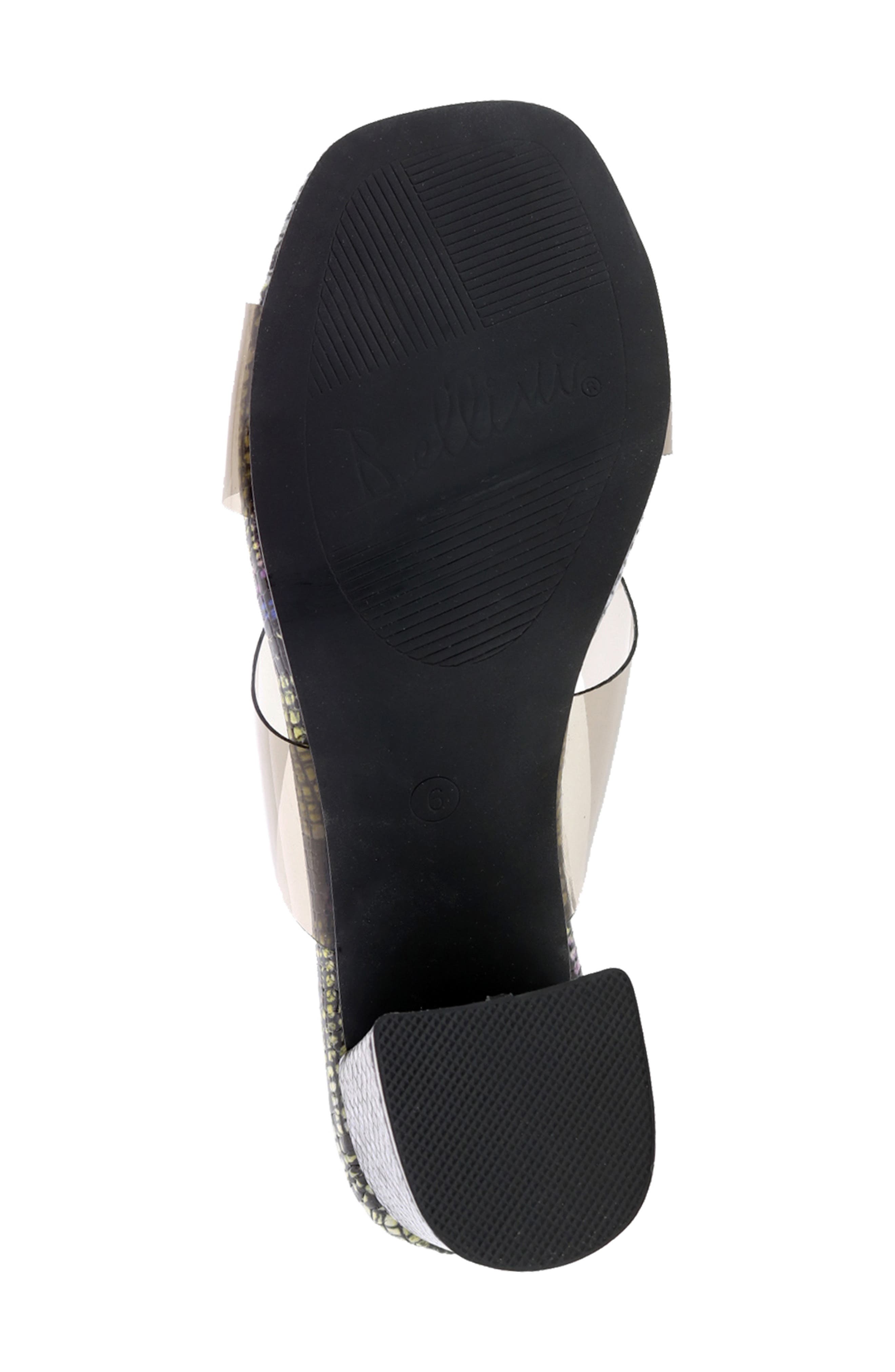 BELLINI Faze Transparent Block Heel Sandal, Alternate, color, Black