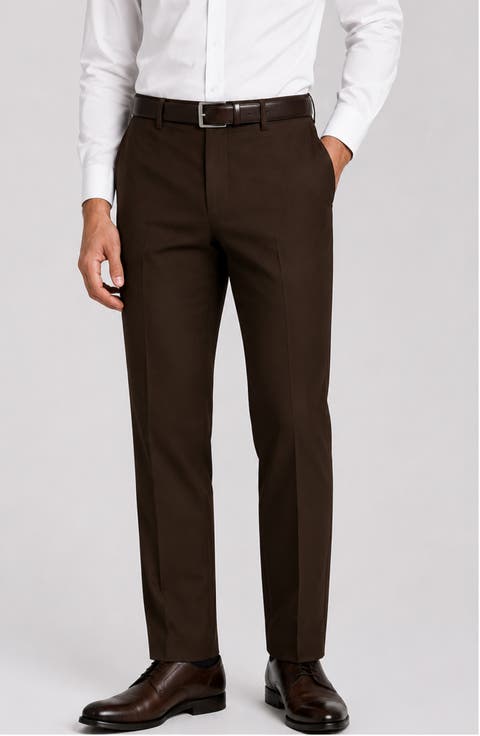 Enzo Slim Fit Wool Dress Pants