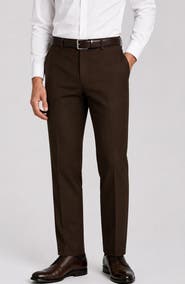 ZANETTI Enzo Slim Fit Wool Dress Pants