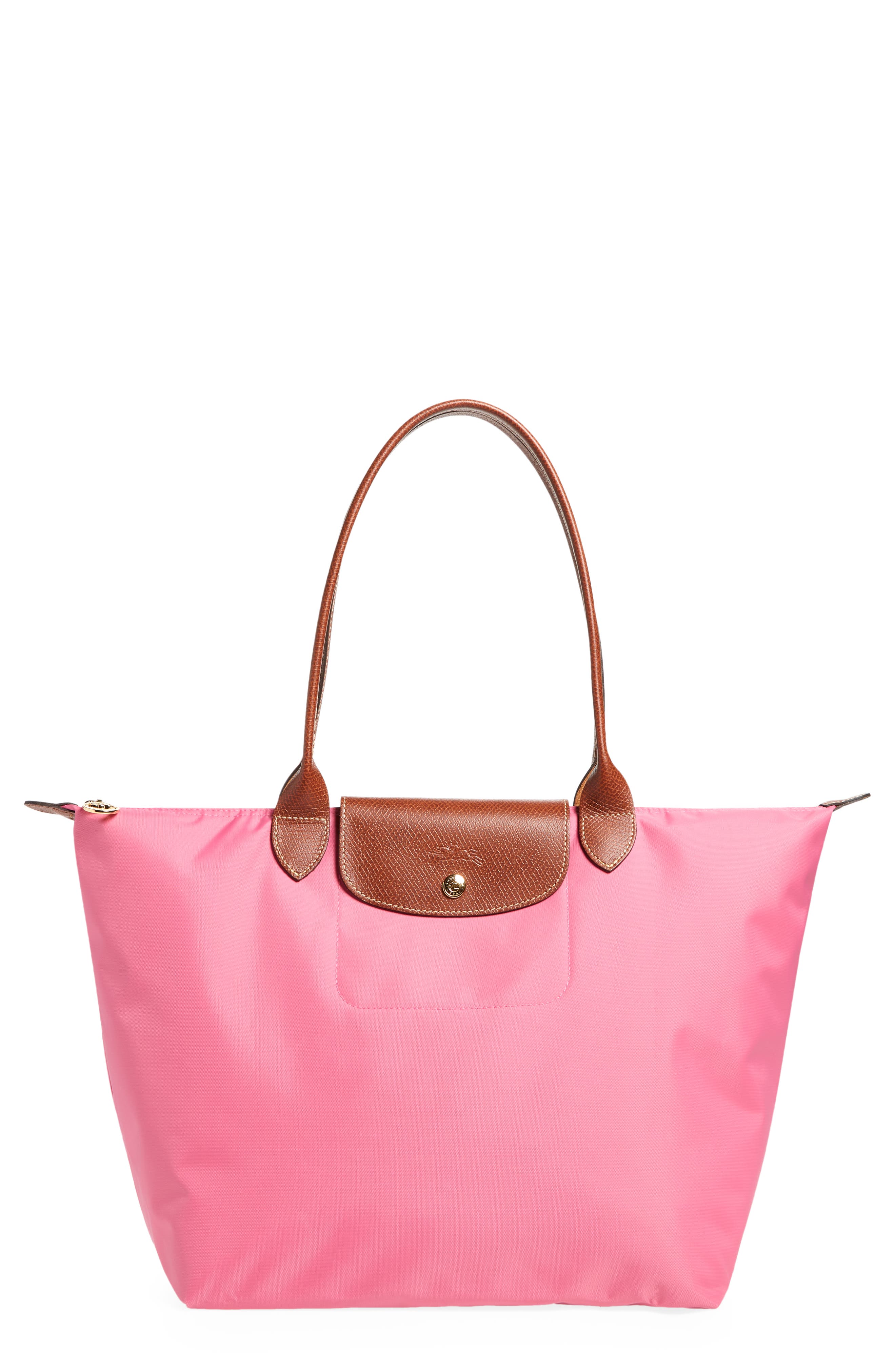 Large Le Pliage Tote, Main, color, PEONY