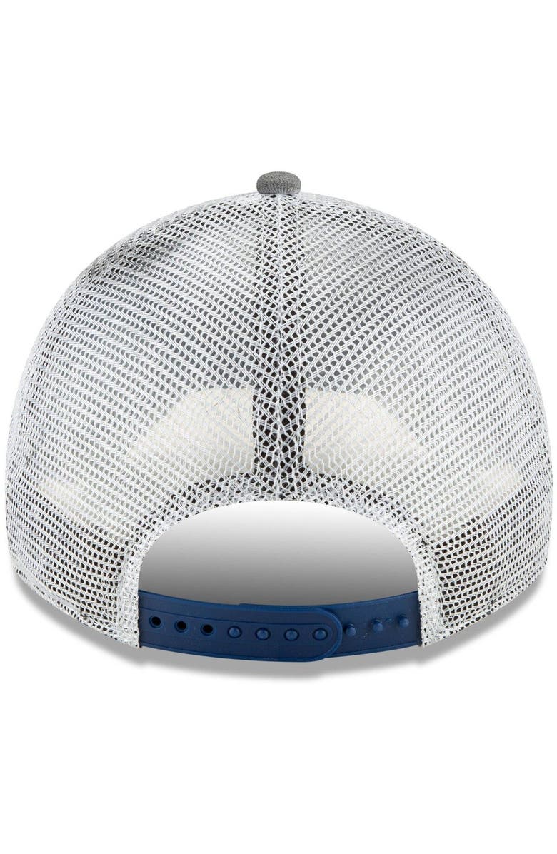 New Era Men's New Era Royal Chicago Cubs Team Rustic 9TWENTY Trucker Adjustable Hat, Alternate, color,