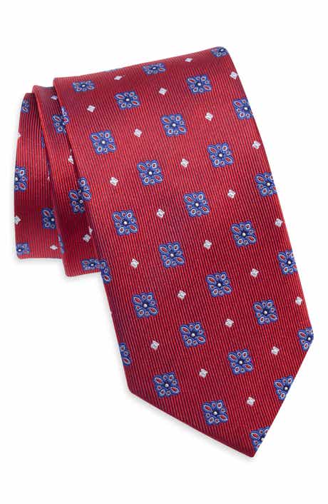 Medallion Print Silk Tie